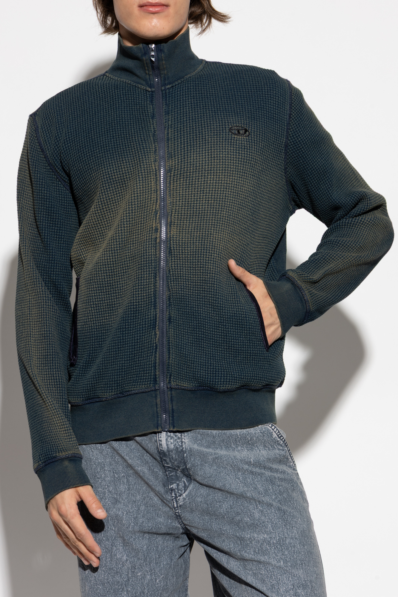 トップス DIESEL S-Wafy-Zip sweatshirt Diesel Sweatshirt 